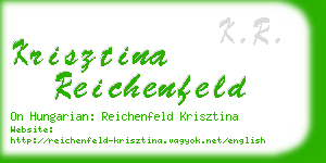 krisztina reichenfeld business card
